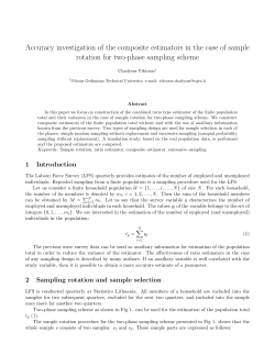 Accuracy investigation of the composite estimators in the case of... rotation for two-phase sampling scheme