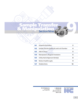 9 Sample Transfer  &amp; Manipulation