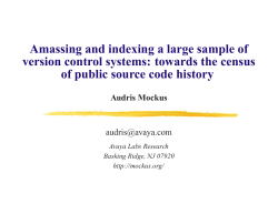 Amassing and indexing a large sample of