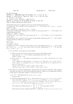 Math 331 Sample Quiz # 1 Winter 2012 Do the following.