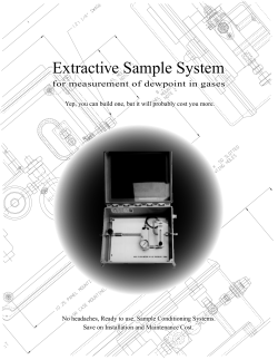 Extractive Sample System for measurement of dewpoint in gases