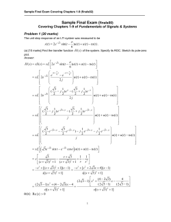 Sample Final Exam (  π finals00)