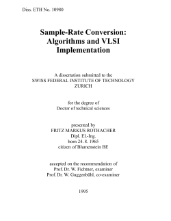 Sample-Rate Conversion: Algorithms and VLSI Implementation
