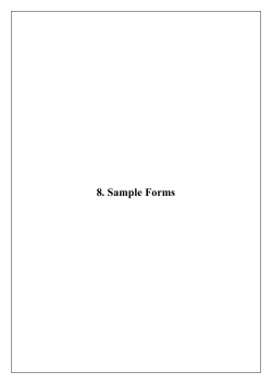 8. Sample Forms
