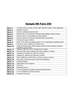 Sample DD Form 250