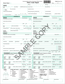 Police Crash Report CRASH