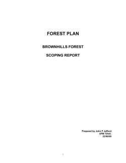 FOREST PLAN  BROWNHILLS FOREST SCOPING REPORT