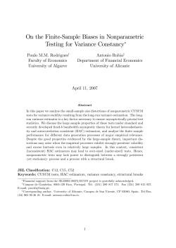 On the Finite-Sample Biases in Nonparametric Testing for Variance Constancy