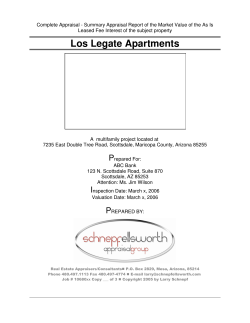 Complete Appraisal - Summary Appraisal Report of the Market Value... Leased Fee Interest of the subject property