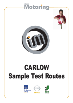 CARLOW Sample Test Routes