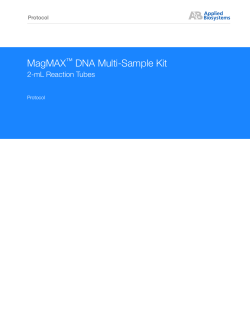 MagMAX DNA Multi-Sample Kit 2-mL Reaction Tubes ™