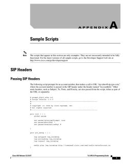 A Sample Scripts