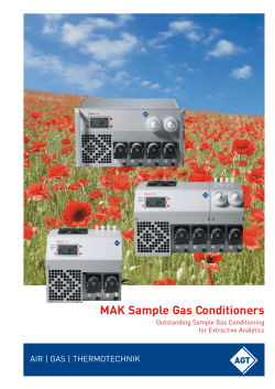 MAK Sample Gas Conditioners AIR | GAS | THERMOTECHNIK for Extractive Analytics