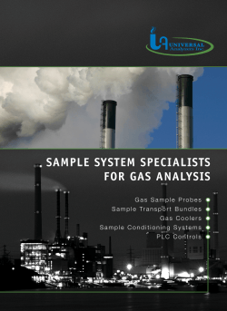SAMPLE SYSTEM SPECIALISTS FOR GAS ANALYSIS