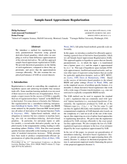 Sample-based Approximate Regularization