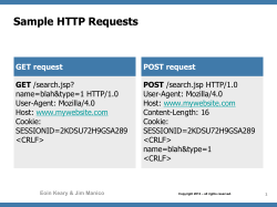 Sample HTTP Requests