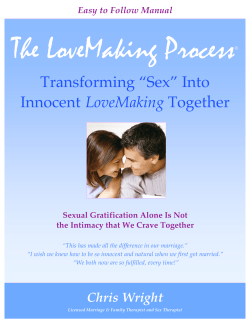 The LoveMaking Process