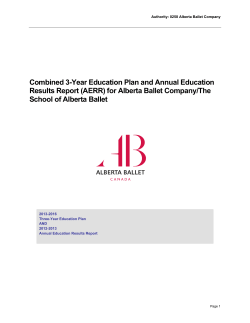 Combined 3-Year Education Plan and Annual Education