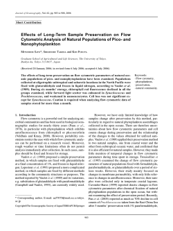 Effects of Long-Term Sample Preservation on Flow