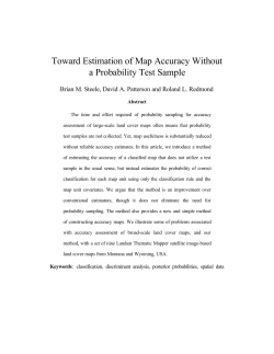 Toward Estimation of Map Accuracy Without a Probability Test Sample