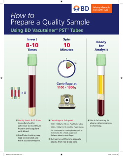 How to Prepare a Quality Sample 10 8-10