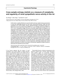 Cross-sample entropy statistic as a measure of complexity