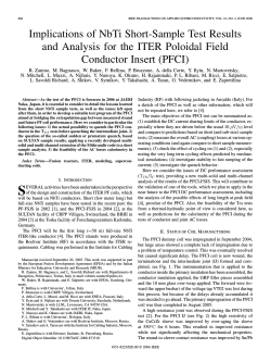 Implications of NbTi Short-Sample Test Results Conductor Insert (PFCI)