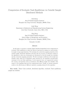 Computation of Stochastic Nash Equilibrium via Variable Sample Distributed Methods