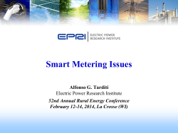 Alfonso G. Tarditi Electric Power Research Institute 52nd Annual Rural Energy Conference