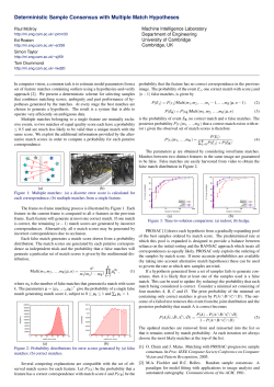 Deterministic Sample Consensus with Multiple Match Hypotheses Machine Intelligence Laboratory
