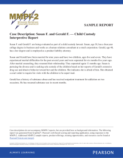 SAMPLE REPORT Interpretive Report