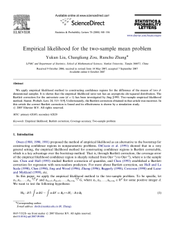 Empirical likelihood for the two-sample mean problem