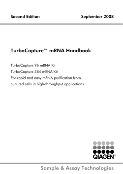 TurboCapture™ mRNA Handbook Second Edition September 2008