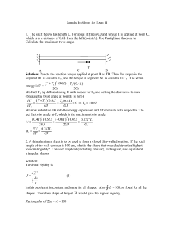 Sample Problems for Exam II