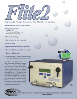 Wide flow range: 2 to 26 L/min to free air