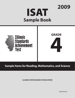 4 ISAT 2009 Sample Book