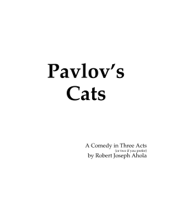 Pavlov’s Cats A Comedy in Three Acts