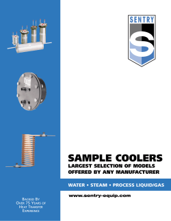 SAMPLE COOLERS LARGEST SELECTION OF MODELS OFFERED BY ANY MANUFACTURER