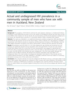Actual and undiagnosed HIV prevalence in a