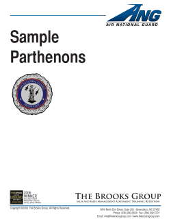 Sample Parthenons The Brooks Group 2006