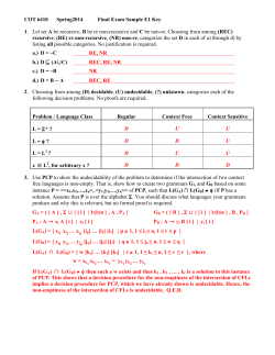 COT 6410 Spring2014 Final Exam Sample E1 Key