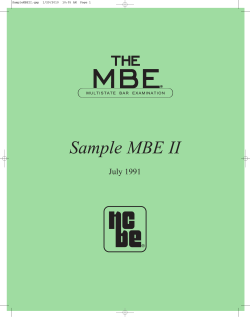 Sample MBE II July 1991 ®