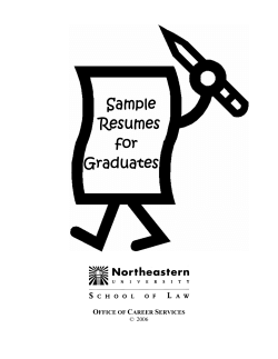 Sample Resumes for