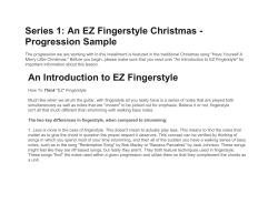 Series 1: An EZ Fingerstyle Christmas - Progression Sample