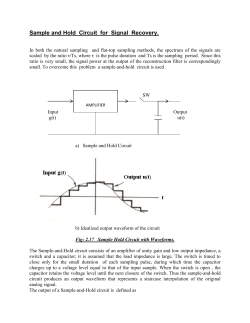 Sample and Hold  Circuit  for  Signal ...