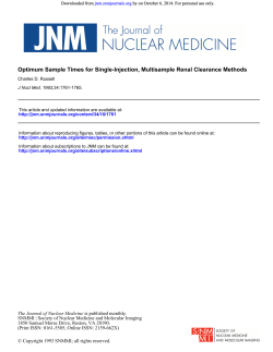 by on October 6, 2014. For personal use only. Downloaded from jnm.snmjournals.org