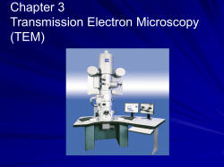 Chapter 3 Transmission Electron Microscopy (TEM)