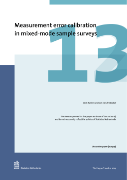 2 13 Measurement error calibration in mixed-mode sample surveys