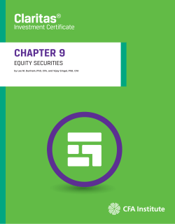 CHAPTER  9 EQUITY  SECURITIES