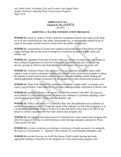 Any Public Entity, including Cities and Counties, that Supply Water